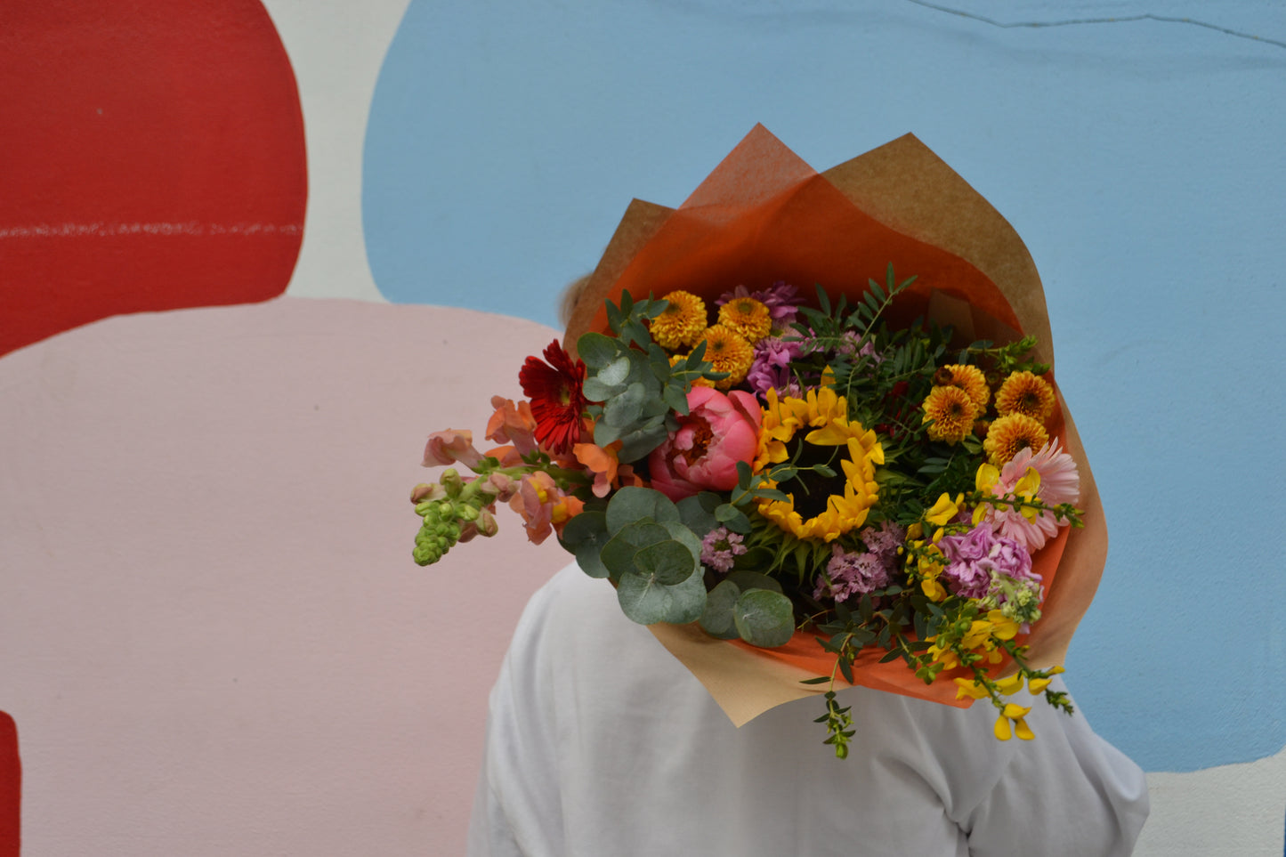 Bouquet de fleurs fraîches solidaires - 100% françaises et de saison