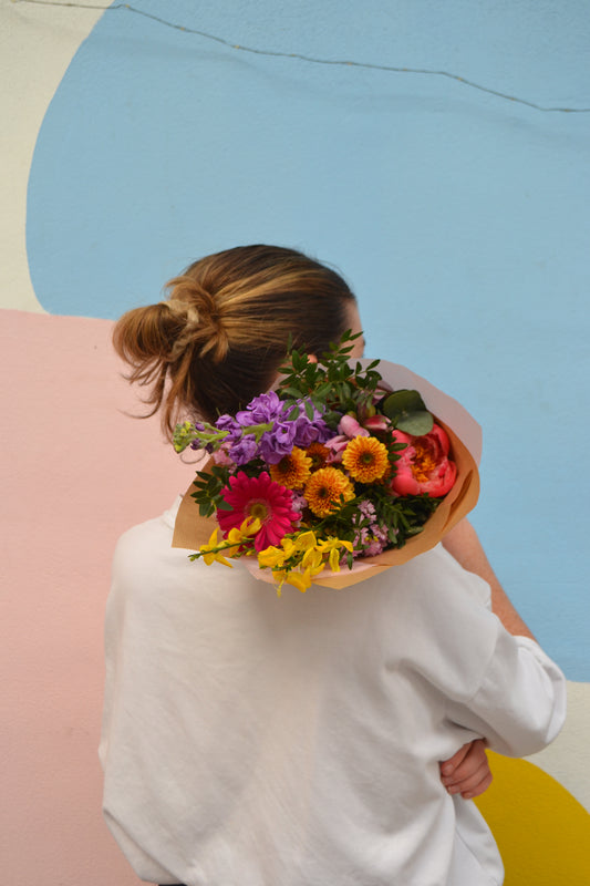 Bouquet de fleurs fraîches solidaires - 100% françaises et de saison