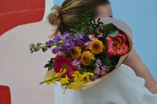 Bouquet de fleurs fraîches solidaires - 100% françaises et de saison